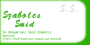 szabolcs smid business card